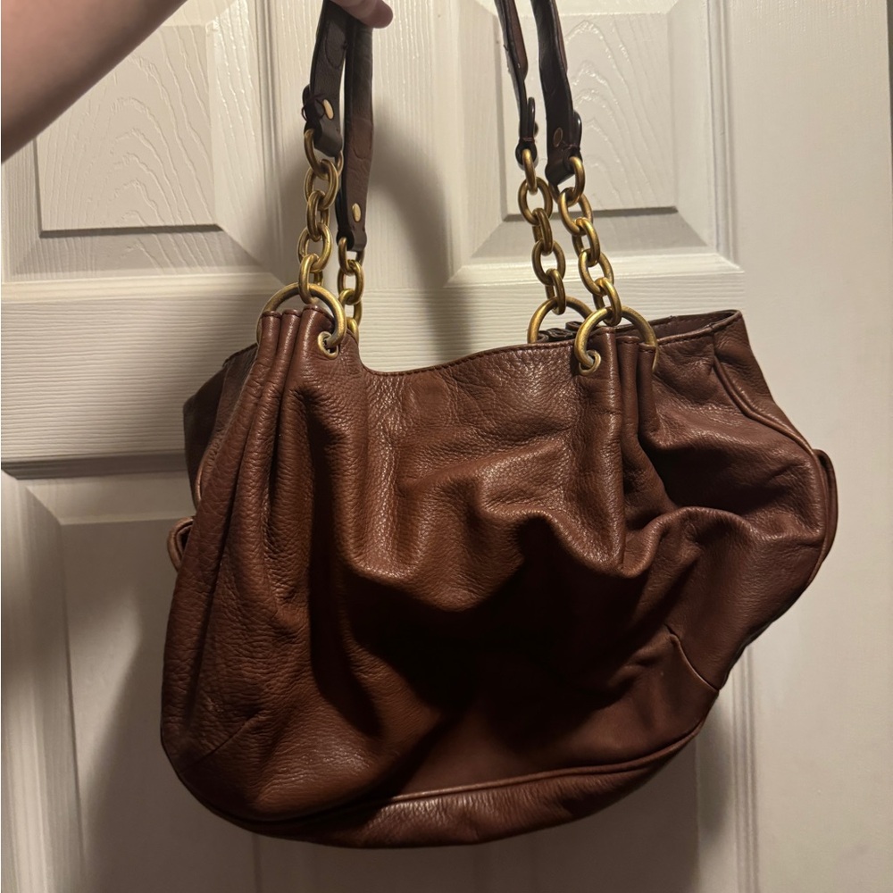 Juicy Couture Brown Shoulder Bag with Heart Charm - Picture 3 of 5